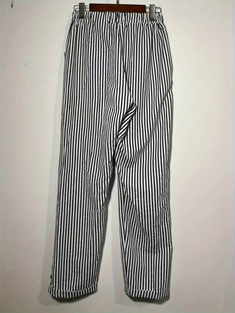 RIEKE - WEITE HOSE MIT VERTIKALEN STREIFEN