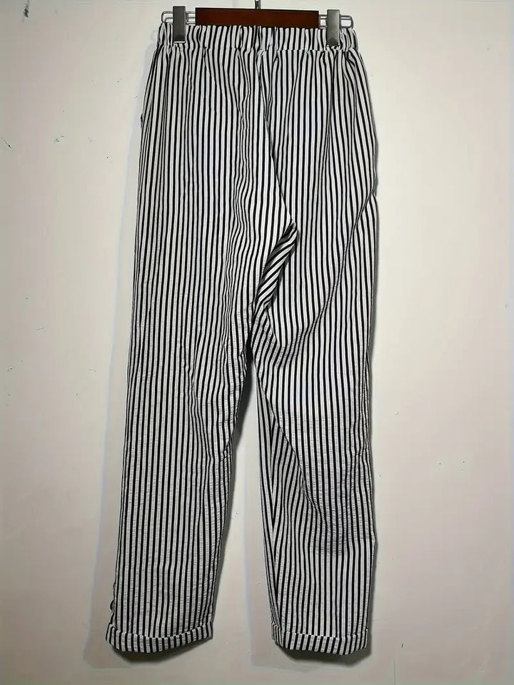 RIEKE - WEITE HOSE MIT VERTIKALEN STREIFEN