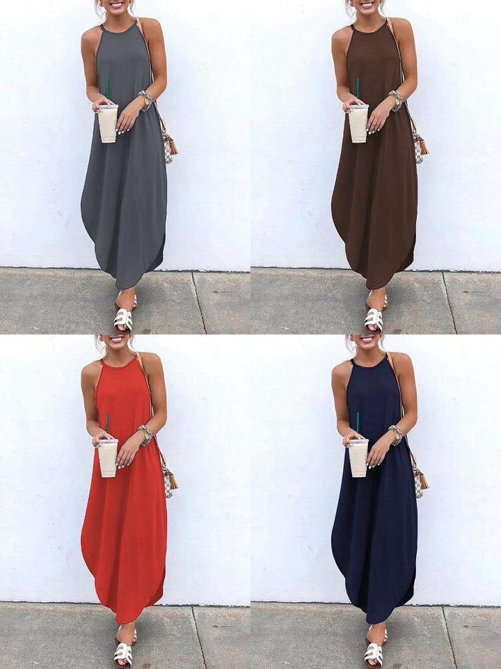COSIMA - LANGES ÄRMELLOSES KLEID