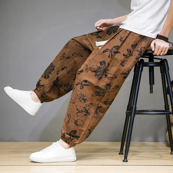 KLEIN - GEMUSTERTE LOCKERE HOSE
