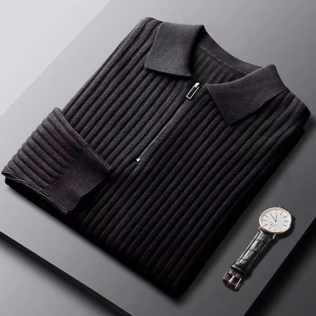 ARMIN - STRICKPULLOVER MIT REISSVERSCHLUSS