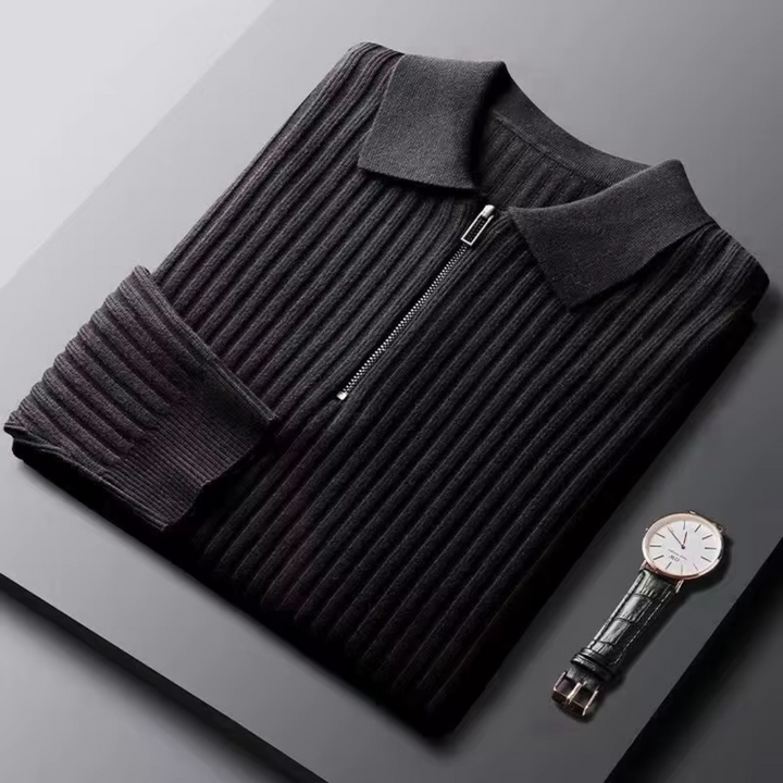 ARMIN - STRICKPULLOVER MIT REISSVERSCHLUSS
