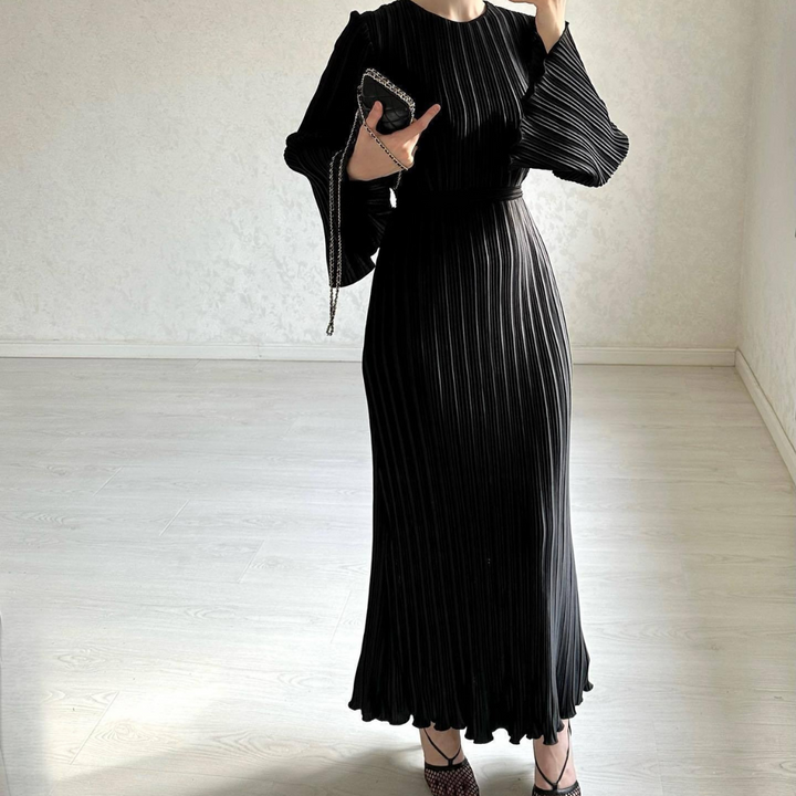 BABETTE - LANGES PLISSEE-KLEID