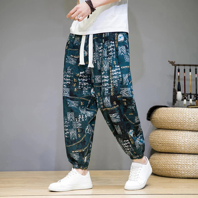 KLEIN - GEMUSTERTE LOCKERE HOSE