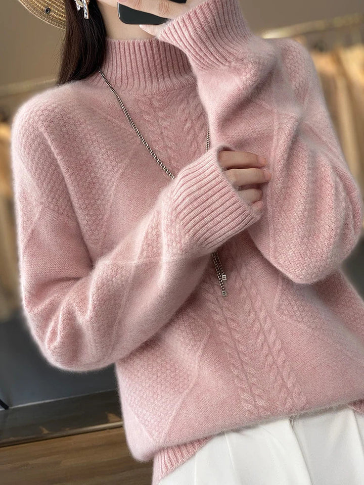 UTE - STRICKPULLOVER MIT HOHEM KRAGEN