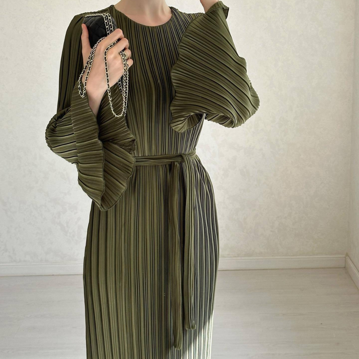 BABETTE - LANGES PLISSEE-KLEID