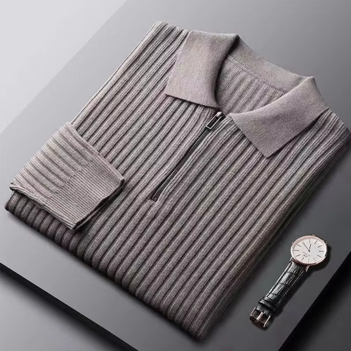 ARMIN - STRICKPULLOVER MIT REISSVERSCHLUSS
