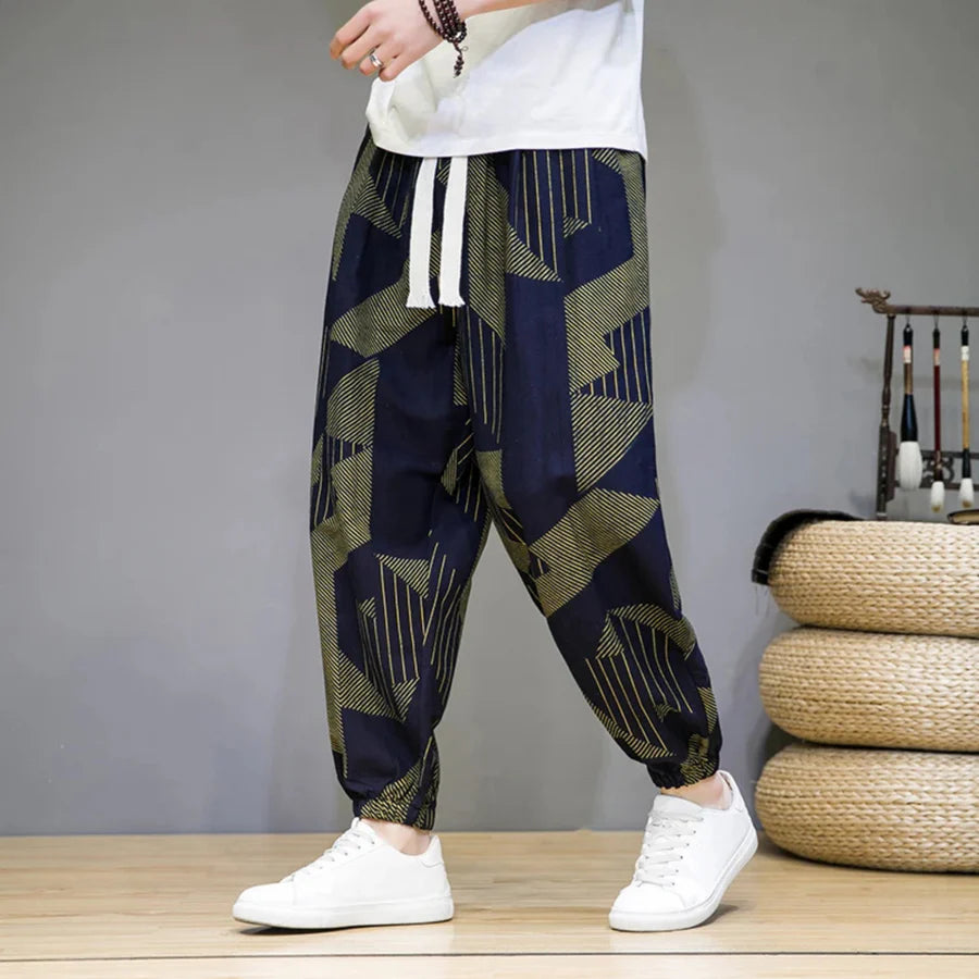 KLEIN - GEMUSTERTE LOCKERE HOSE