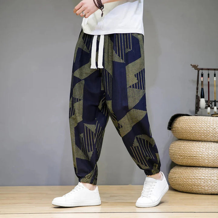 KLEIN - GEMUSTERTE LOCKERE HOSE