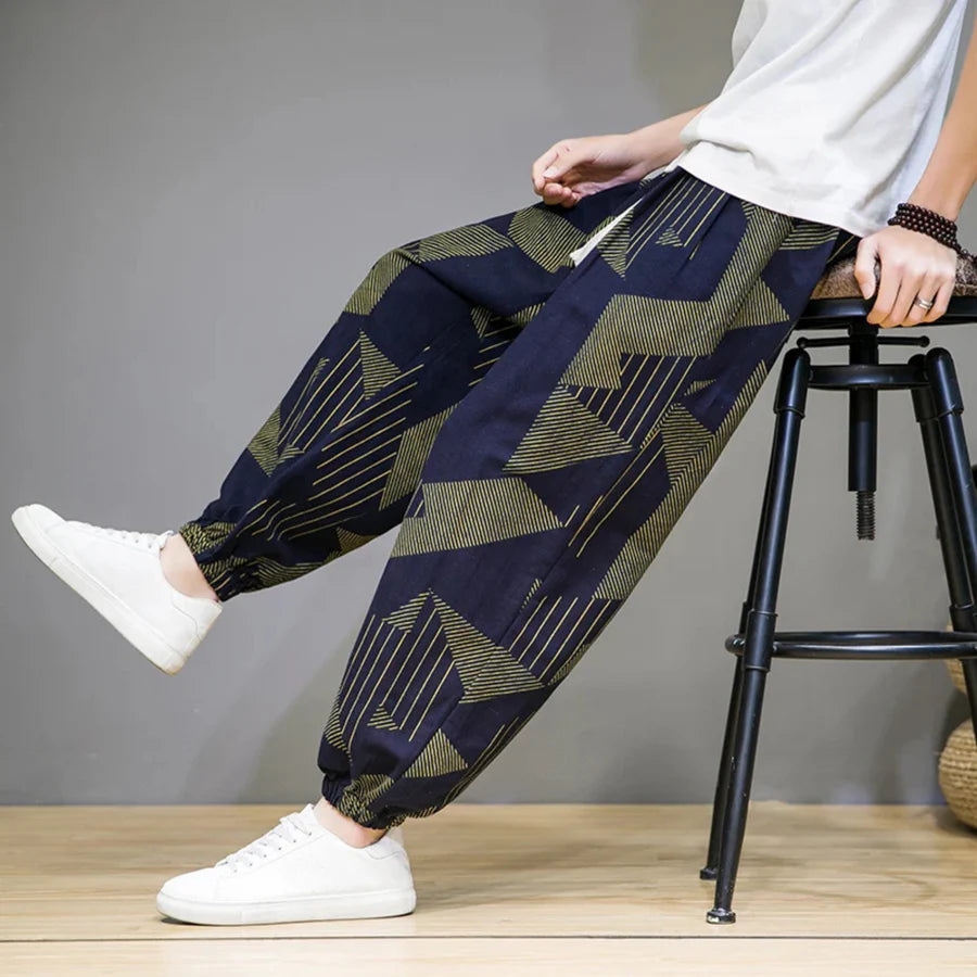 KLEIN - GEMUSTERTE LOCKERE HOSE