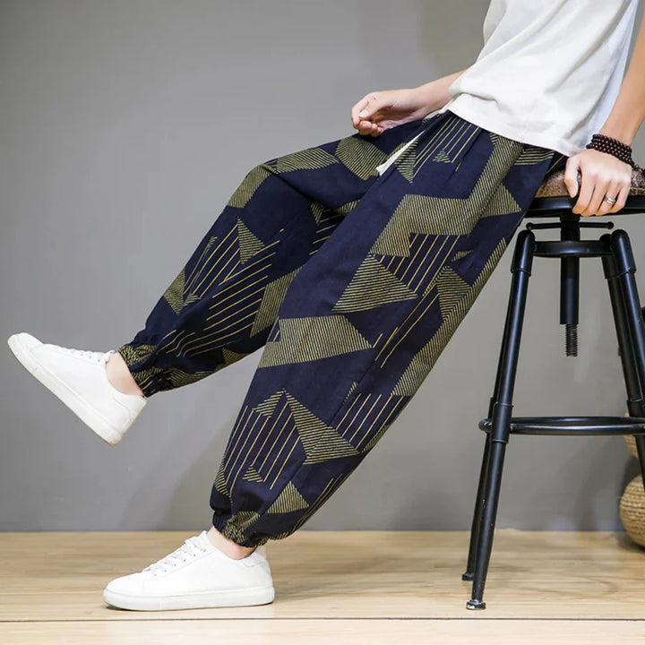 KLEIN - GEMUSTERTE LOCKERE HOSE