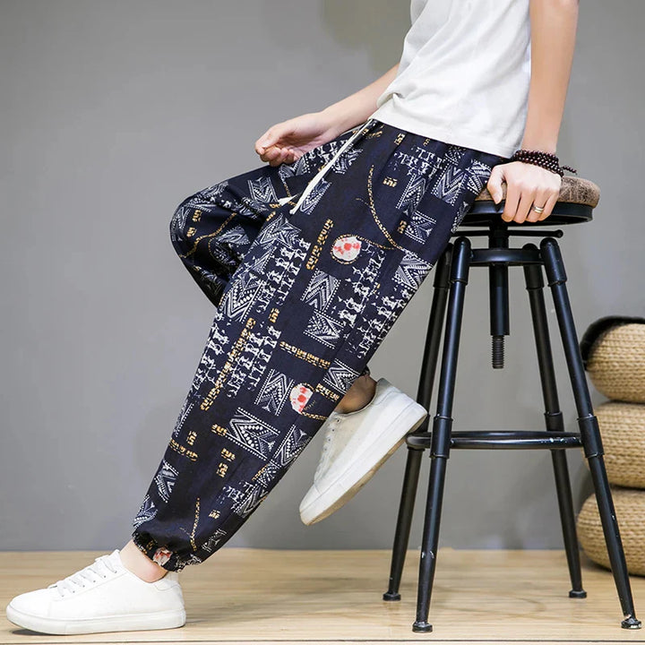 KLEIN - GEMUSTERTE LOCKERE HOSE