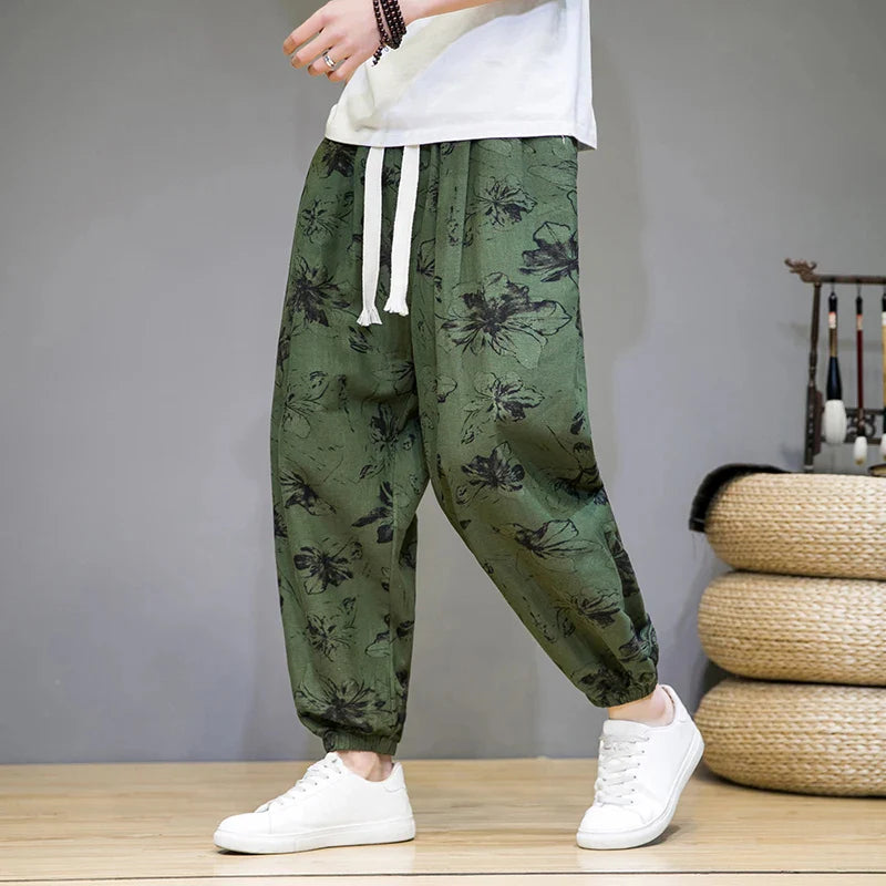KLEIN - GEMUSTERTE LOCKERE HOSE