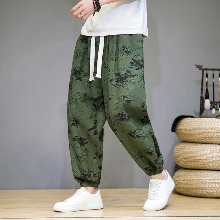 KLEIN - GEMUSTERTE LOCKERE HOSE