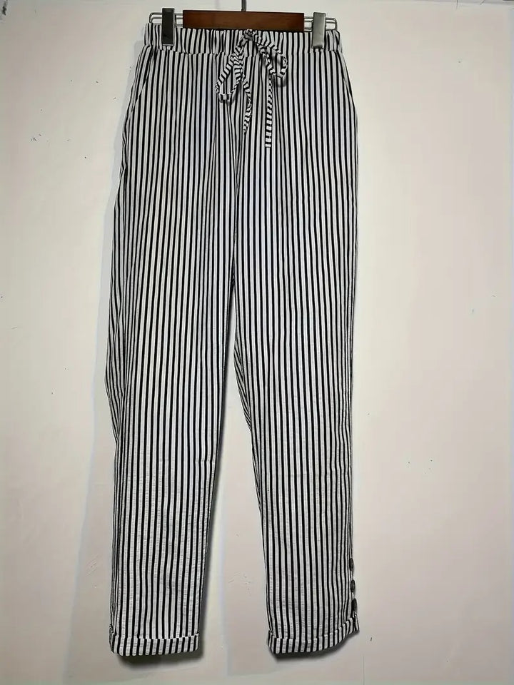RIEKE - WEITE HOSE MIT VERTIKALEN STREIFEN
