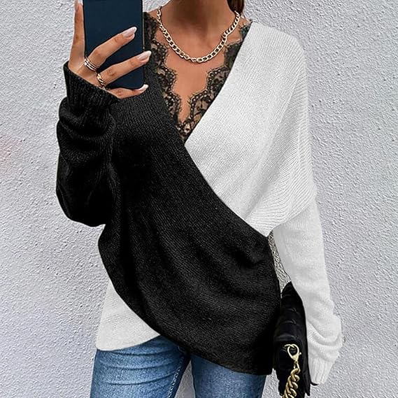 DILARA - LANGÄRMELIGER STRICKPULLOVER