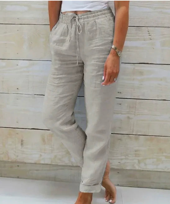 AURELIA - WEITE LEINENHOSE