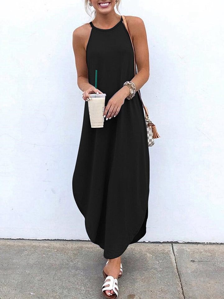 COSIMA - LANGES ÄRMELLOSES KLEID