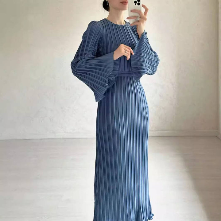 BABETTE - LANGES PLISSEE-KLEID