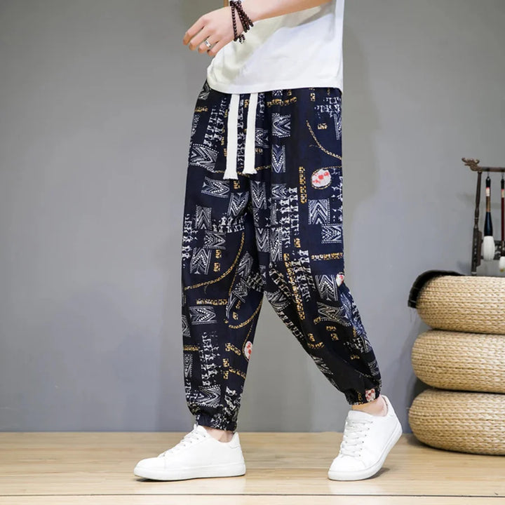 KLEIN - GEMUSTERTE LOCKERE HOSE