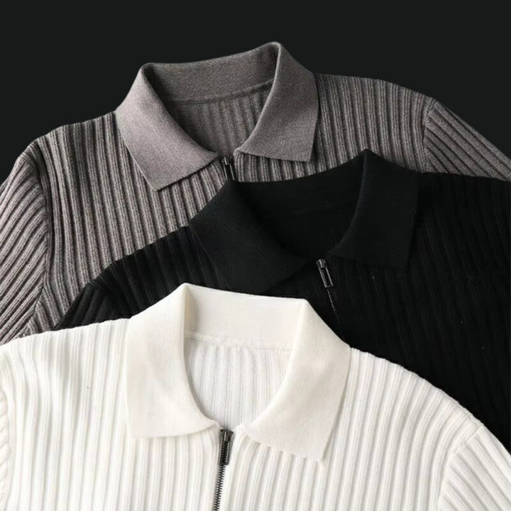ARMIN - STRICKPULLOVER MIT REISSVERSCHLUSS