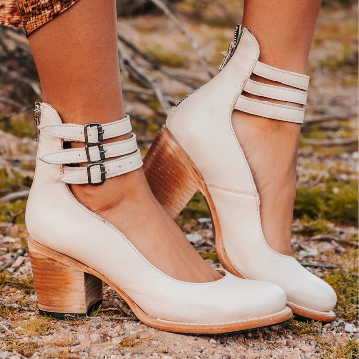 HENRIETTA - SCHUHE MIT ABSATZ AUS VINTAGE-LEDER