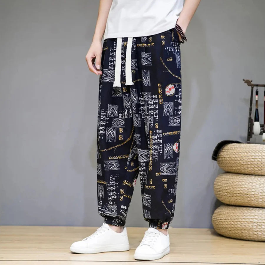 KLEIN - GEMUSTERTE LOCKERE HOSE