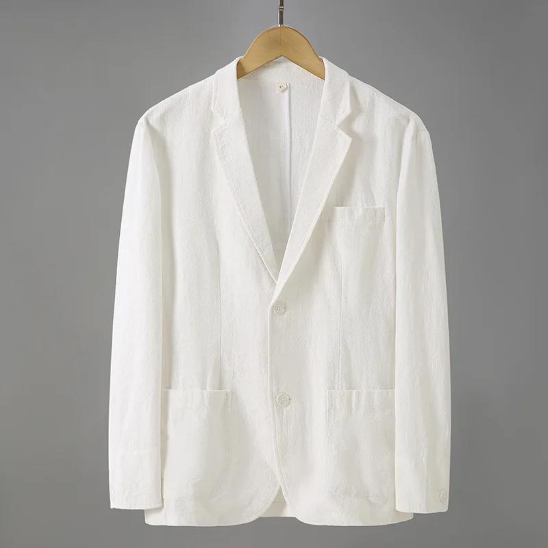 AYSEL - LEINENBLAZER MIT GERADER PASSFORM
