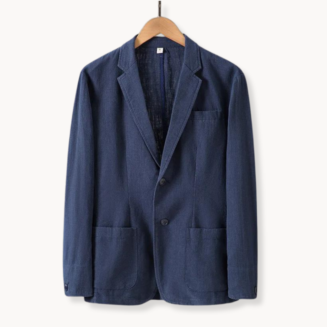AYSEL - LEINENBLAZER MIT GERADER PASSFORM