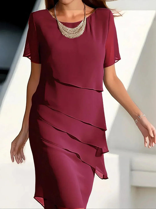 DORINA - MIDIKLEID MIT KURZEN ÄRMELN