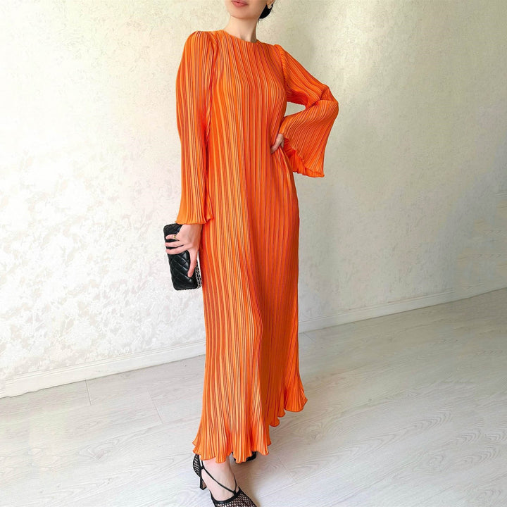 BABETTE - LANGES PLISSEE-KLEID