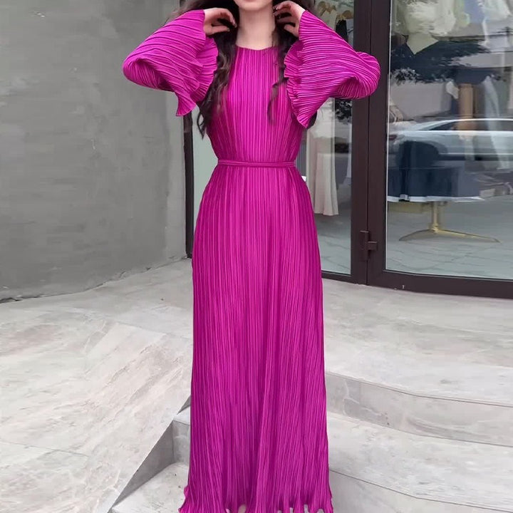 BABETTE - LANGES PLISSEE-KLEID