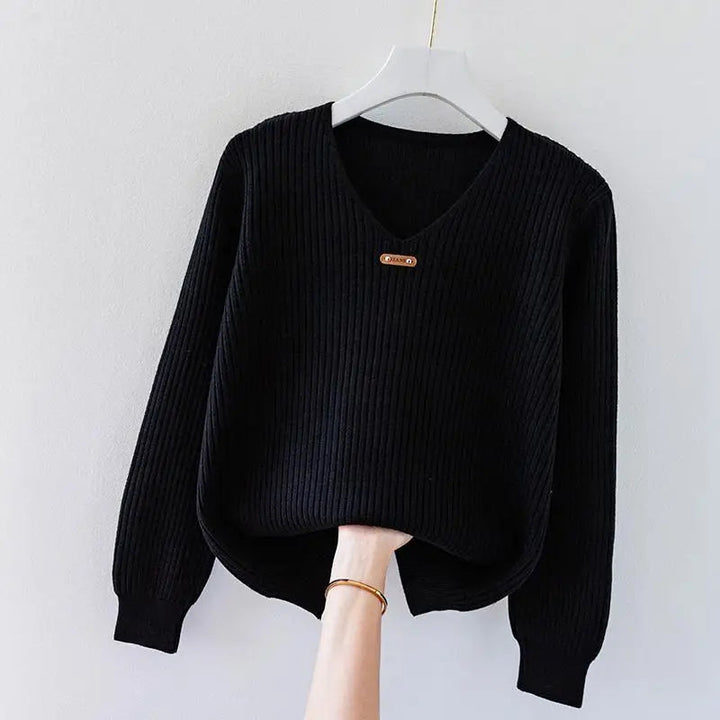 NADJA - ENG ANLIEGENDER RIPPSTRICKPULLOVER