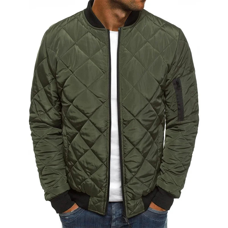 MATUS - BAUMWOLLJACKE MIT RAUTENMUSTER