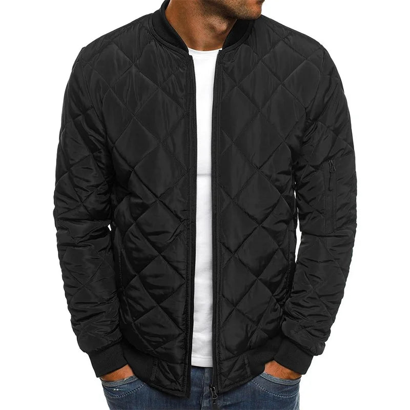 MATUS - BAUMWOLLJACKE MIT RAUTENMUSTER