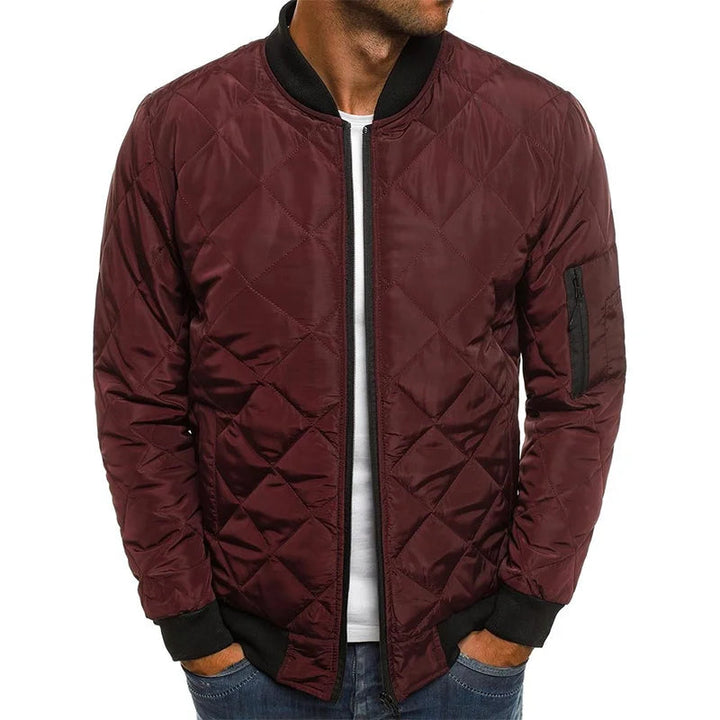 MATUS - BAUMWOLLJACKE MIT RAUTENMUSTER