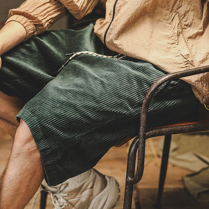 IMMANUEL – VERSTELLBARE CORDSHORTS