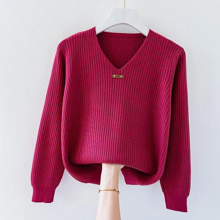 NADJA - ENG ANLIEGENDER RIPPSTRICKPULLOVER