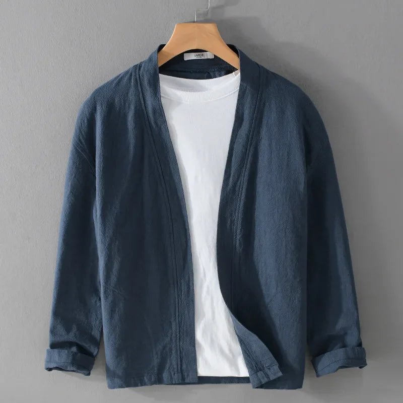 CRISTOPH - LEINEN CARDIGAN