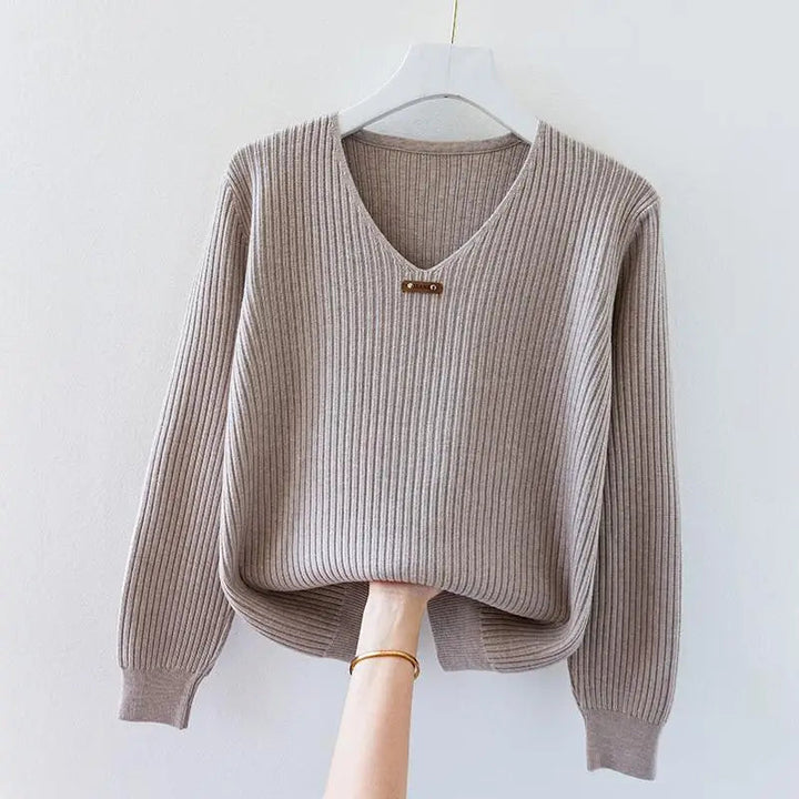 NADJA - ENG ANLIEGENDER RIPPSTRICKPULLOVER