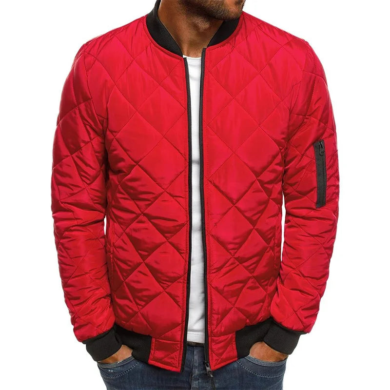 MATUS - BAUMWOLLJACKE MIT RAUTENMUSTER
