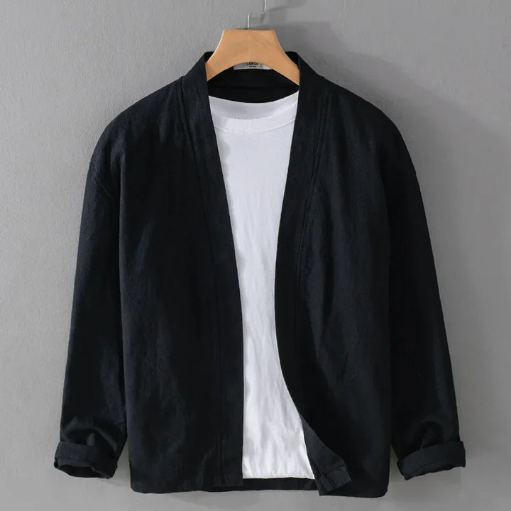 CRISTOPH - LEINEN CARDIGAN