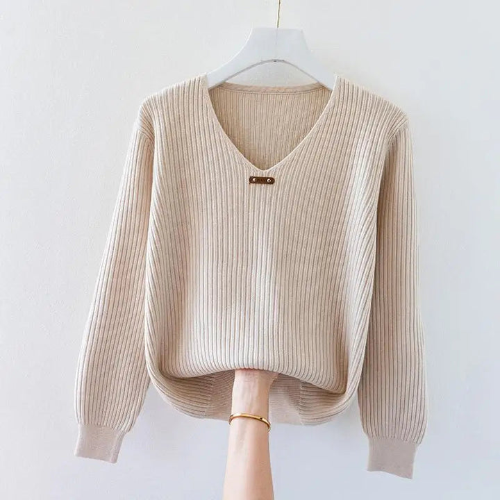 NADJA - ENG ANLIEGENDER RIPPSTRICKPULLOVER