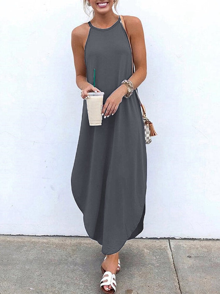 COSIMA - LANGES ÄRMELLOSES KLEID