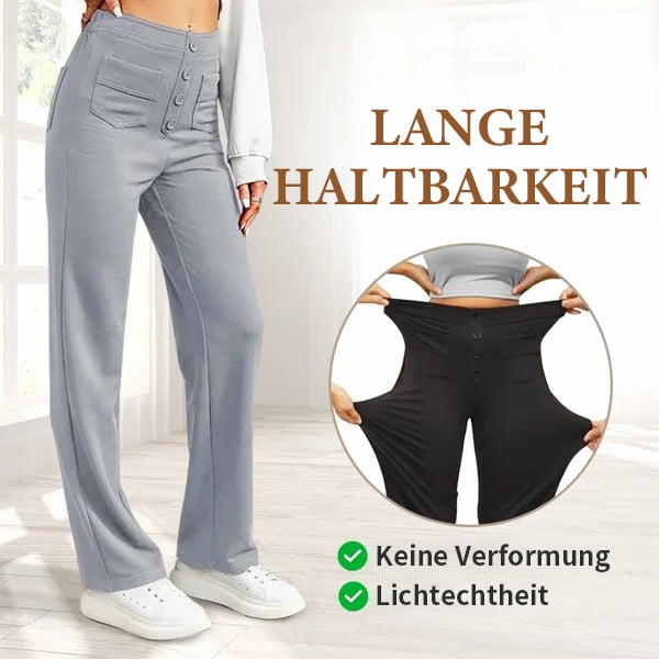 UNNA - ELASTISCHE FREIZEITHOSE MIT HOHEM BUND