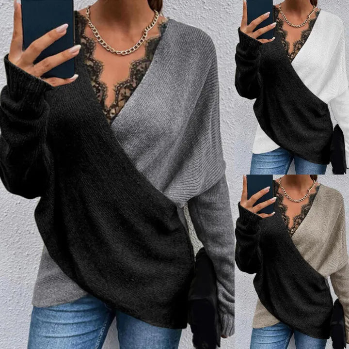 DILARA - LANGÄRMELIGER STRICKPULLOVER