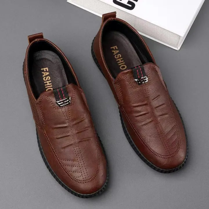 ALGER - LÄSSIGE GLATTLEDER-LOAFERS