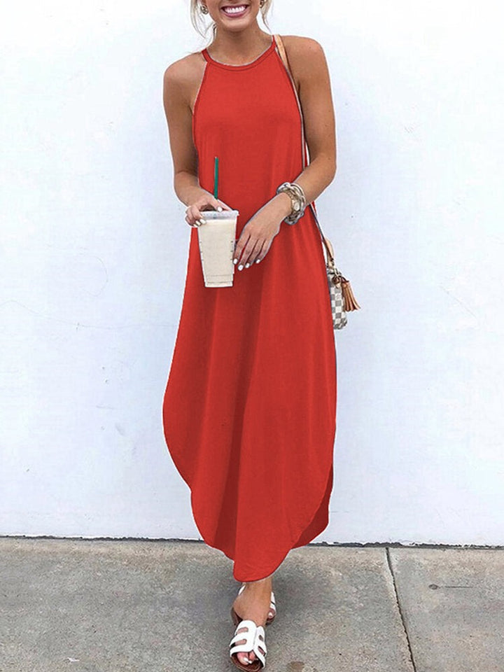 COSIMA - LANGES ÄRMELLOSES KLEID