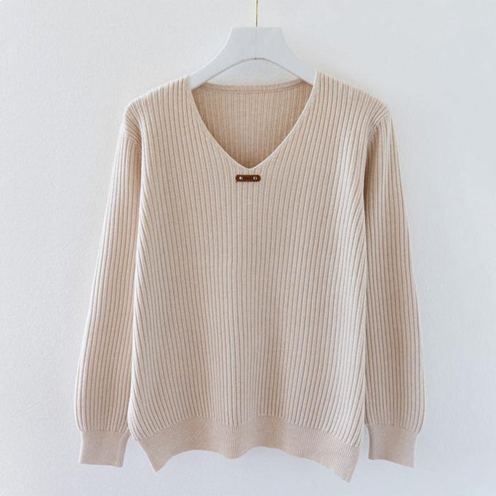 NADJA - ENG ANLIEGENDER RIPPSTRICKPULLOVER
