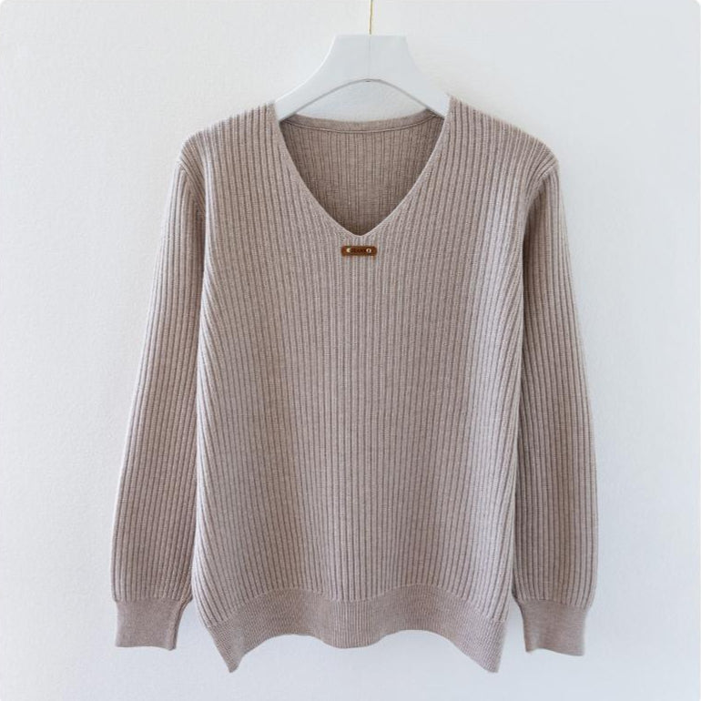 NADJA - ENG ANLIEGENDER RIPPSTRICKPULLOVER